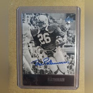 Tom Rathman Nebraska Autographed Card
